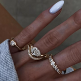 Custom Product Listing - 0.553ct Fancy Brown Pear-Cut Lab Diamond Pinky Ring in 14K Yellow Gold for Emily Patterson