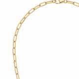Statement Paperclip Versatile Layering Link Chain Necklace | 14K Solid Gold