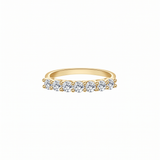 The Juliette - 7-Stone Lab Diamond Half Eternity Ring | 14K Solid Gold
