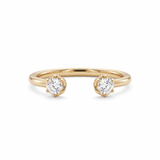 The Alcyone - Twin Star Open Diamond Stacking Ring | Perfect Gap Ring