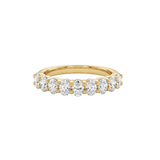 The Lumina - 0.81ctw 9-Stone Oval Diamond Band Ring | Solid Gold