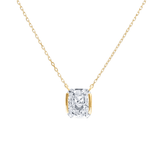 The Edge - 1 carat Radiant Cut Diamond Pendant Necklace | Solid Gold