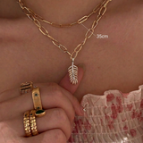 Statement Paperclip Versatile Layering Link Chain Necklace | 14K Solid Gold