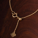 The Aster - Floating Lab Diamonds Beaded Chain Bracelets | 14k Solid Gold
