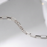 Statement Paperclip Versatile Layering Link Chain Necklace | 14K Solid Gold