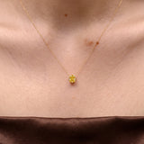 The Edge - 1 carat Radiant Cut Diamond Pendant Necklace | Solid Gold