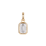 The Zora - The Clip-On Bezel Diamond Charm | Marquise & Pear Enhancer Pendant