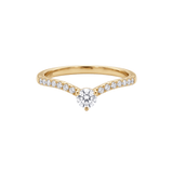 The Chev - Chevron Stackable Ring | 14K Solid Gold
