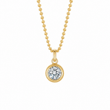 Openable Bezel Lab-Grown Diamond Enhancer Pendant D VS1 | 10K/14K Solid Gold