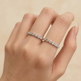 The Celeste - 7-Stone Diamond Bubble Band | Solid Gold