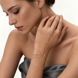 Asteria Lab-Grown Diamond Hand Chain Ring Bracelet | 10K/14K Solid Gold