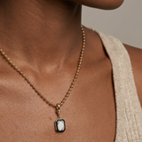 The Eclipse - Blackened Bezel Diamond Enhancer Charm