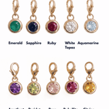 The Lone - 14K Solid Gold Clip-On Gemstone Charms | Build Your Own Necklace