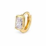 Pear Cut / Radiant Cut Lab-Grown Diamond Huggie | 10K/14K Solid Gold