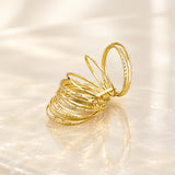 15-Band Textured Stacking Ring | 10K/14K Solid Gold