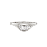 The Arc - Curved Baguette Diamond Ring | Solid Gold