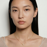 The Cleo - Asymmetrical Heart Diamond Necklace | Anniversary Gift