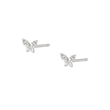 The Psyche - Marquise Diamond Butterfly Stud | Solid Gold