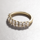 The Lumina - 0.81ctw 9-Stone Oval Diamond Band Ring | Solid Gold
