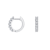 The Quinn - Diamond Huggie Earrings | Solid Gold