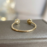 The Alcyone - Twin Star Open Diamond Stacking Ring | Perfect Gap Ring