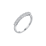 The Juliette - 7-Stone Lab Diamond Half Eternity Ring | 14K Solid Gold