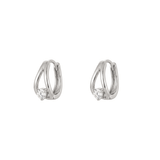 The Maeve - Twisted Diamond Huggie Earrings | Solid Gold