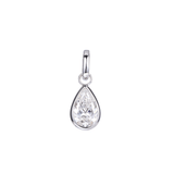 The Zora - The Clip-On Bezel Diamond Charm | Marquise & Pear Enhancer Pendant