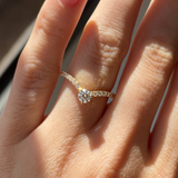 The Chev - Chevron Stackable Ring | 14K Solid Gold