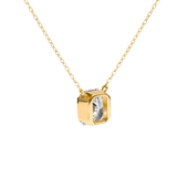 The Edge - 1 carat Radiant Cut Diamond Pendant Necklace | Solid Gold