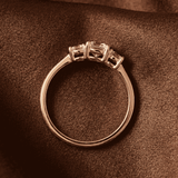The Fortuna - Quatrefoil Diamond Stacking Ring | 14K Solid Gold