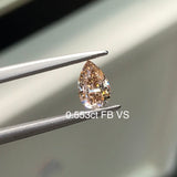 Custom Product Listing - 0.553ct Fancy Brown Pear-Cut Lab Diamond Pinky Ring in 14K Yellow Gold for Emily Patterson
