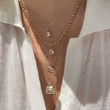 Openable Bezel Lab-Grown Diamond Enhancer Pendant D VS1 | 10K/14K Solid Gold