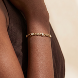 Bezel-Set 1.2ct Round Lab-Grown Diamond Station Link Bracelet