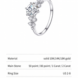 The Berlin Love Letter Ring - Scattered Lab Diamond Cluster Engagement Ring | Solid Gold