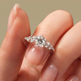 The Berlin Love Letter Ring - Scattered Lab Diamond Cluster Engagement Ring | Solid Gold