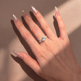 The Berlin Love Letter Ring - Scattered Lab Diamond Cluster Engagement Ring | Solid Gold
