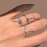 The Berlin Love Letter Ring - Scattered Lab Diamond Cluster Engagement Ring | Solid Gold