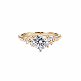 The Berlin Love Letter Ring - Scattered Lab Diamond Cluster Engagement Ring | Solid Gold