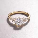 The Berlin Love Letter Ring - Scattered Lab Diamond Cluster Engagement Ring | Solid Gold