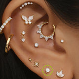 Classic Round Lab-Grown Diamond Flat-Back Stud | 14K Solid Gold