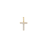 The Pavé Lab Diamond Letter Charm | Orlueur Solid 14K Gold