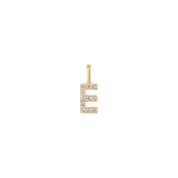 The Pavé Lab Diamond Letter Charm | Orlueur Solid 14K Gold