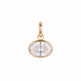 The Zora - The Clip-On Bezel Diamond Charm | Marquise & Pear Enhancer Pendant