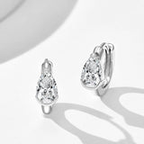 Pear Cut / Radiant Cut Lab-Grown Diamond Huggie | 10K/14K Solid Gold